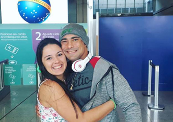 Victor Dias recebe carinho e apoio após realizar sua primeira luta internacional