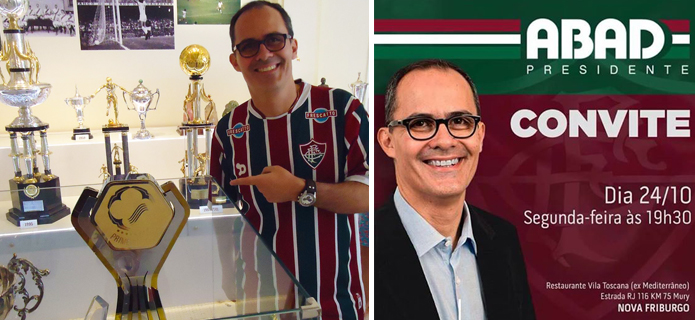 Abad, candidato a presidente do Fluminense, visita Friburgo nesta segunda
