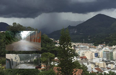 Friburgo: Chuva provoca pontos de alagamentos em alguns bairros nesta terça