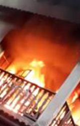 Friburgo: Incêndio atinge imóvel residencial no bairro de Olaria