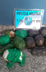 Friburgo: PM apreende 1,2kg de cocaína avaliada em R$ 18,2 mil