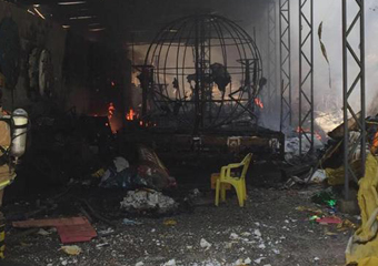 Friburgo: Incêndio destrói barracão do Bloco Globo de Ouro