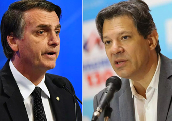 Pesquisa Ibope 24/9: Bolsonaro tem 28% e Haddad marca 22%