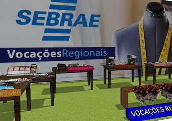 Estande do Sebrae realizará exposição de produtos que representam as vocações da região
