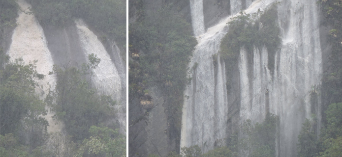 Chuva de Primavera expõe cachoeiras temporárias da Caledônia, em Friburgo