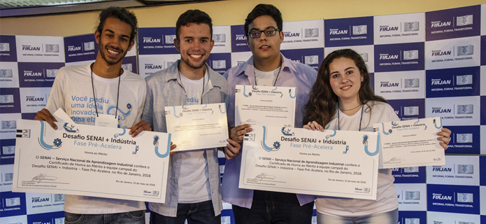 Jovens de Nova Friburgo vencem desafio de inovação do SENAI