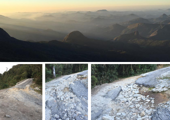 Atração turística, acesso ao Pico do Caledônia está abandonado