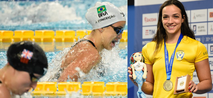 Nadadora Jhennifer Alves da Conceição, de Friburgo, é ouro na Itália