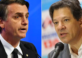 Ibope: Bolsonaro lidera e Haddad se isola no segundo lugar