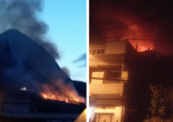 Friburgo: Incêndios destroem floresta e casa durante o feriado