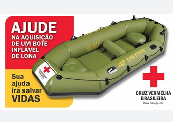 Friburgo: Cruz Vermelha faz vaquinha virtual para comprar bote inflável