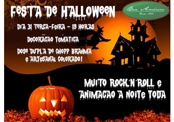 Friburgo: Bar América tem noite de Halloween nesta terça-feira
