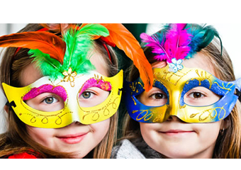 Friburgo Shopping: oficina de máscara de Carnaval e pintura facial