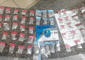 Friburgo: PM apreende drogas na Vilage e prende 1 em flagrante