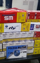 Friburgo: PM apreende carga de cigarros contrabandeados