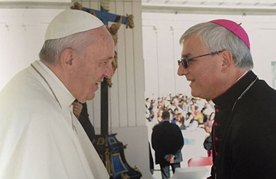 Bispo da Diocese de Nova Friburgo é recebido pelo Papa Francisco no Vaticano